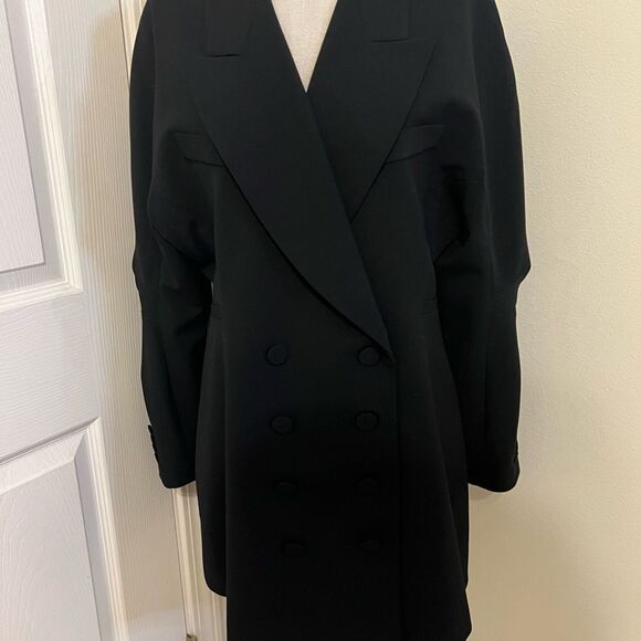 Zara Full Sleeve Tuxedo Dress Size XL NWOT - Picture 2 of 10